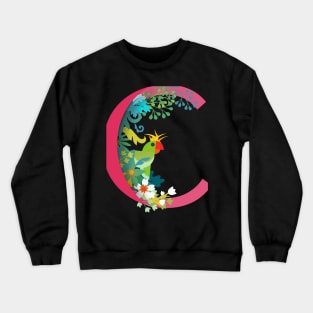 Tropical alphabet C Crewneck Sweatshirt